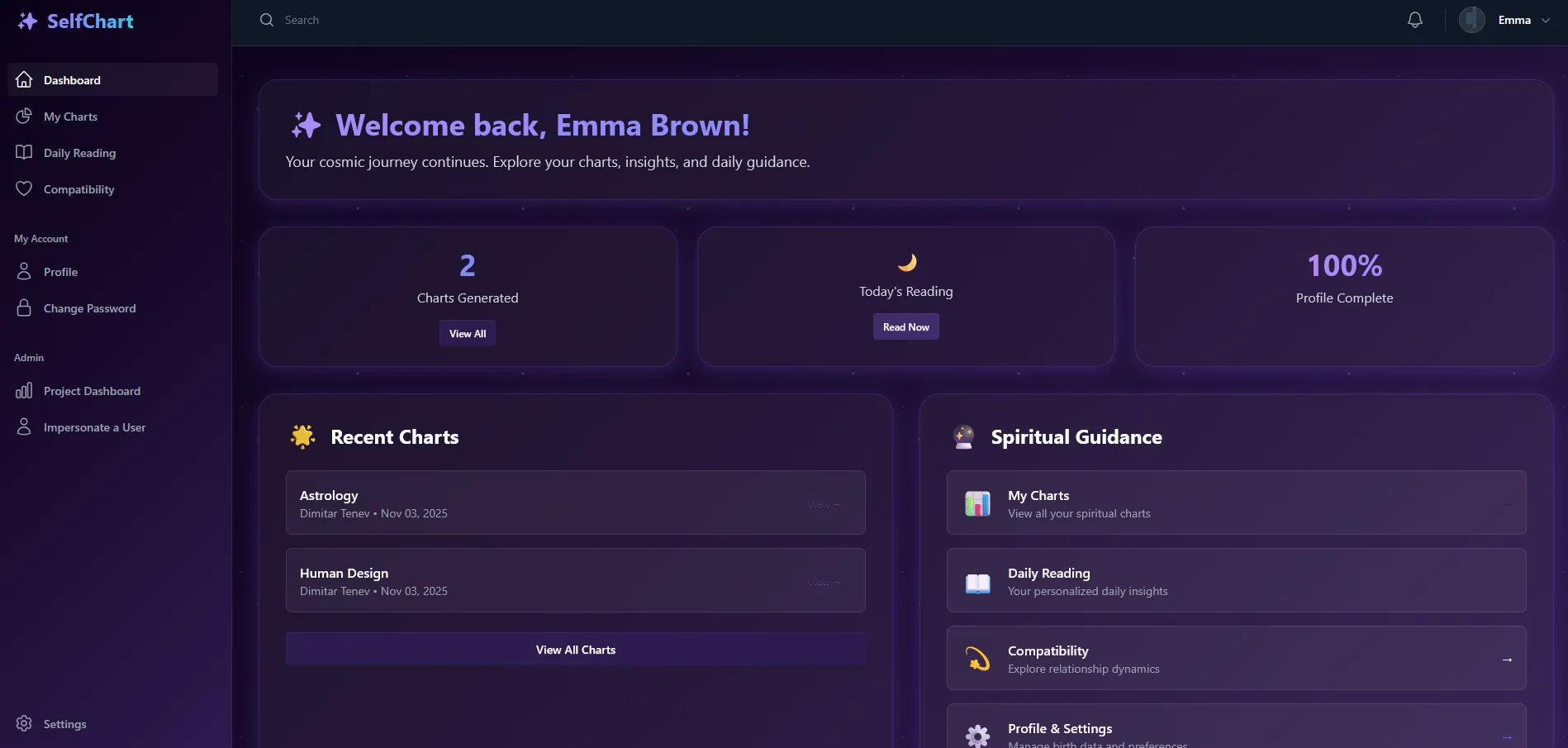 SelfChart Platform
